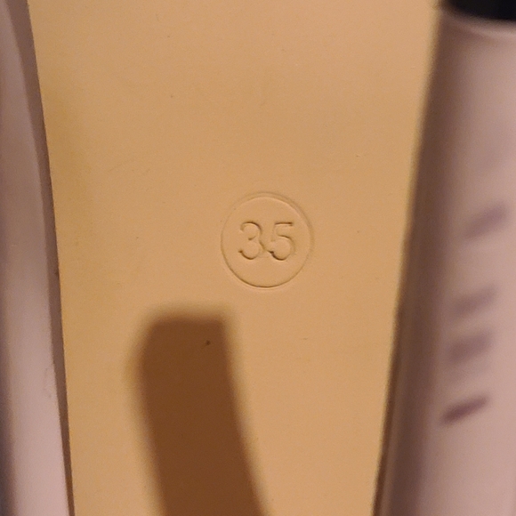 LOSLANDIFEN Pointy Toe Heel Pumps Pink Nude Size 35 - Picture 11 of 11